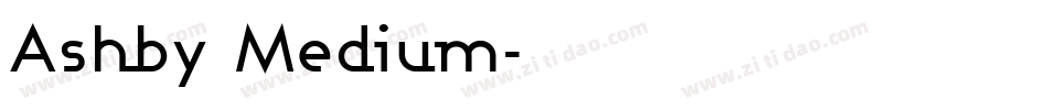 Ashby Medium字体转换